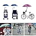 Sinuote® Suitable Bike Wheelchair Stroller Chair Umbrella Connector Holder Mount Stand (Black)