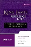 Holy Bible: King James Version, Black, Premium Leather-look, Reference Bible