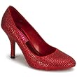 Bordello Women's VIOLETTE-14R, 3 1/2" Rhinestoned Round Toe Pump