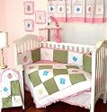 Mirabella Garden Pink Baby Crib Nursery Bedding 10 pieces Set ** Below Cost Clearance! Limited Qty. **