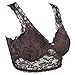 FUNOC New Womens Wire Free Yoga Sports Leisure Lace Vest Crop Top Sleep Padded Bra