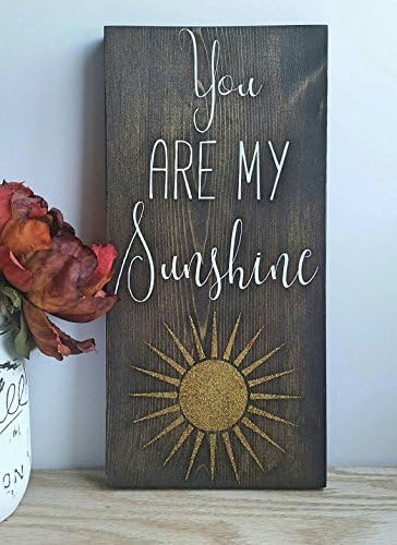 You are My Sunshine Wood Wall Art, You are My Sunshine Sign, Rustic Nursery Decor, Baby Room Wall Sign