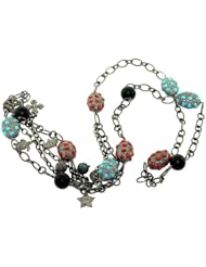 925 Sterling Silver Genuine Gemstones Fashion Necklace Jewelry