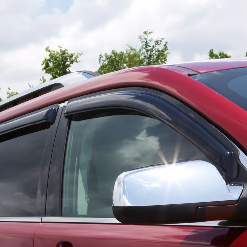 AVS Vent Visors For 2005-2009 Ford Mustang - Smoke Rain Guards 2 Piece Set