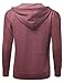 Youstar Men's Basic Solid Light Weight Hoodie Jackets