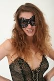 Black Lace Costume Mask Mardi Gras Venetian Italy