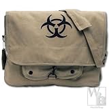 Ultra Force Bio-Hazard Vintage Messenger Bag - Khaki