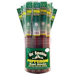 Buffalo Bills 1.25oz Pepperoni 9" Individually Wrapped Ole' Smokies (24 beef sticks per container)