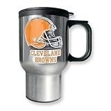 Review Quality Gold  / Cleveland Browns 16oz Stainless Steel Travel Mug