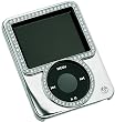 Gilty Couture Silver-Plated Slider Case with Clear Swarovski Crystals for iPod nano 3G