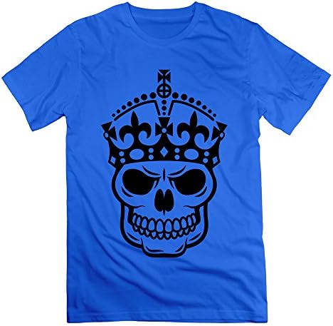Keep Calm Skull Crown Men's Short-sleeve T Shirt RoyalBlue