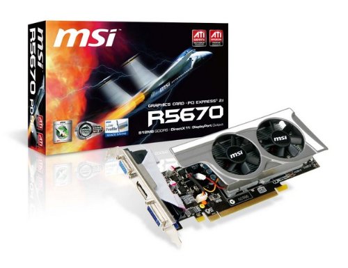 MSI Radeon HD 5670-PD512 512 MB DDR5 PCI-Express 2.1 Graphics Card On Sale