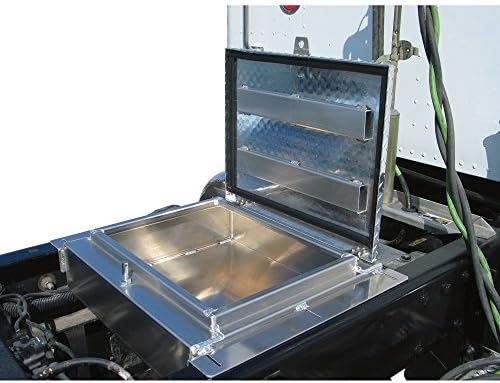 American Truckboxes Aluminum Heavy-Duty In-Frame Truck Box - Diamond Plate, Padlock Style, 24in.L x 24in.W x 8in.H