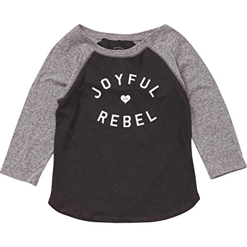 Billabong Girls’ Joyful Rebel T-Shirt Off Black Medium