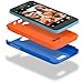 BLU ArmorFlex PC+silicon case for Studio 5.0C HD - Carrying Case - Retail Packaging - Blue+NeonOrange