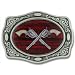 Crossed Colt Revolvers Belt Buckle