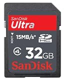 Sandisk 32GB Ultra II 15MBS Secure Digital SD Card - Retail Pack