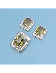 Sterling Silver Sets With Cubic Zirconia