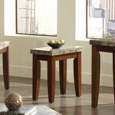 Montibello Chairside End Table Multi-Step Cherry