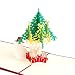 Magideal 3D Pop Up Invitation Greeting Card Christmas Birthday Wedding Snowman Tree RS.220.00