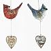 Set of 2 Nature's Story Teller Cardinal & Blue Jay Christmas Ornaments