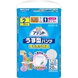 アテント　うす型パンツ　すっきり快適　男女共用　Ｌ－ＬＬサイズ　２０枚入（大人用紙おむつ　パンツ型）