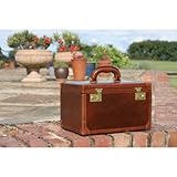 Maxwell Scott - Vanity case en cuir noir (Bellino)