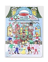 Melissa & Doug Puffy Sticker Activity Book: 'Tis the Season - 63 Reusable Stickers

