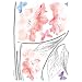 Easy Instant Decoration Wall Sticker Decal - Sketched Stems and Vibrant Flowers
