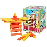 Citiblocs 54 Piece Orange and Yellow Wooden Building Plank Set