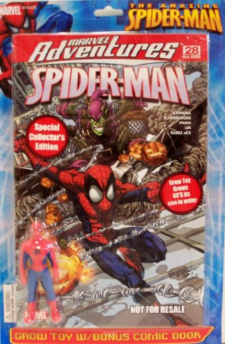  Amazing Spiderman Grow Toy with BONUS Comic Book #28