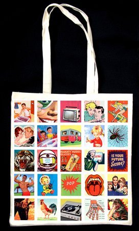 Retro Mini Pics Shopping Bag