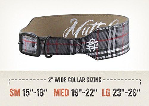 Grey Flannel Leather Dog Collar Medium/.75-Inch
