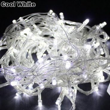 Meiguangyuan 20M/66FT 200 LED Bulbs Pretty Indoor Outdoor Fairy String Lights LED String Fairy Tree Lights with 8 Modes and Memory Function for Wedding Party Christmas (20m 66ft, White)