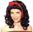 Storybook Black W/Red Ribbon Wig