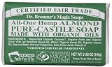 Dr. Bronner's Organic Pure Castile Bar Soap-Almond-5 oz. (Pack of 5)