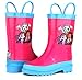 Mattel Kids Girls' Monster High Character Printed Waterproof Easy-On Rubber Rain Boots (Toddler/Little Kids) 