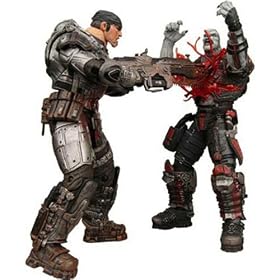Gears of War 2 NECA Action Figure 2-Pack Chainsaw Marcus and Locust