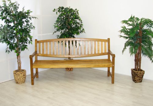 DIVERO Gartenbank Holz / Bank / 3 Sitzer / Holzbank / 180cm