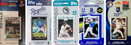 MLB  Kansas City Royals 5 Different Licensed Trading Card Team Sets