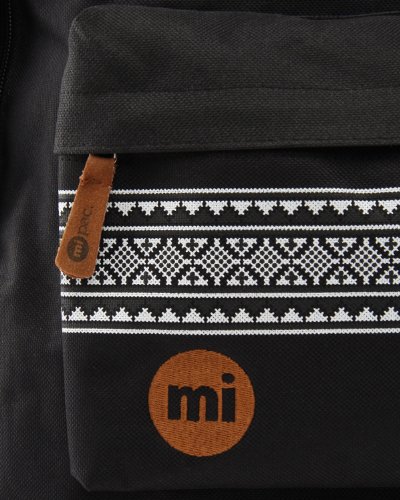 Mi-Pac Textile Sac à dos Noir/Motif nordique