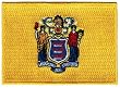 New Jersey State Flag Embroidered Patch Iron-On NJ Emblem