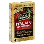 SAVE $3.06 - Good Seasons Salad Dressing & Recipe Mix, Italian All-Natural, 4-Count Packets (Pack of 4) $14.17