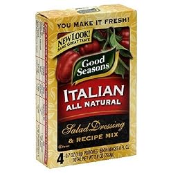 Good Seasons Salad Dressing & Recipe Mix, Italian All-Natural, 4-Count Packets (Pack of 4)