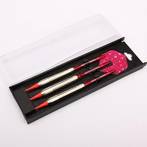 Clansan Soft Tip Darts,18 Grams of Copper Needle Dart Hard Darts Game Level Fly the Suit (Red)