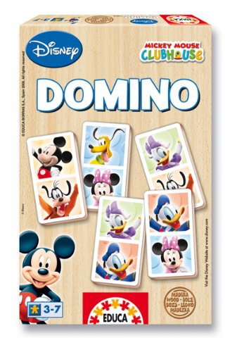 Imagen 1 de Juegos Disney - Juego Domino Madera Mickey Mouse Club House (Educa Borrás - 13856)