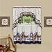 Achim Home Furnishings Precious Printed Tier and Swag Window Curtain Set, 57