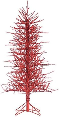 5ft. Pre-Lit Red Tinsel Twig Christmas Tree by Sterling Tree Company