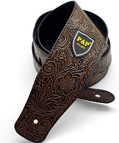 Factory direct sales PU leather electric bass guitar straps leather straps personality guitar straps Dark grey python print style