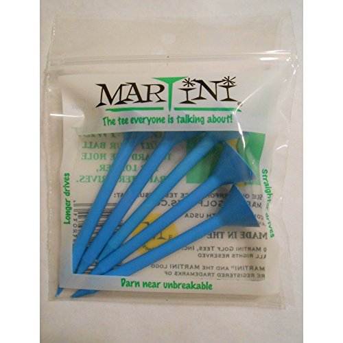 Martini Golf Tees - 3 1/4'' Virtually Unbreakable - Blue